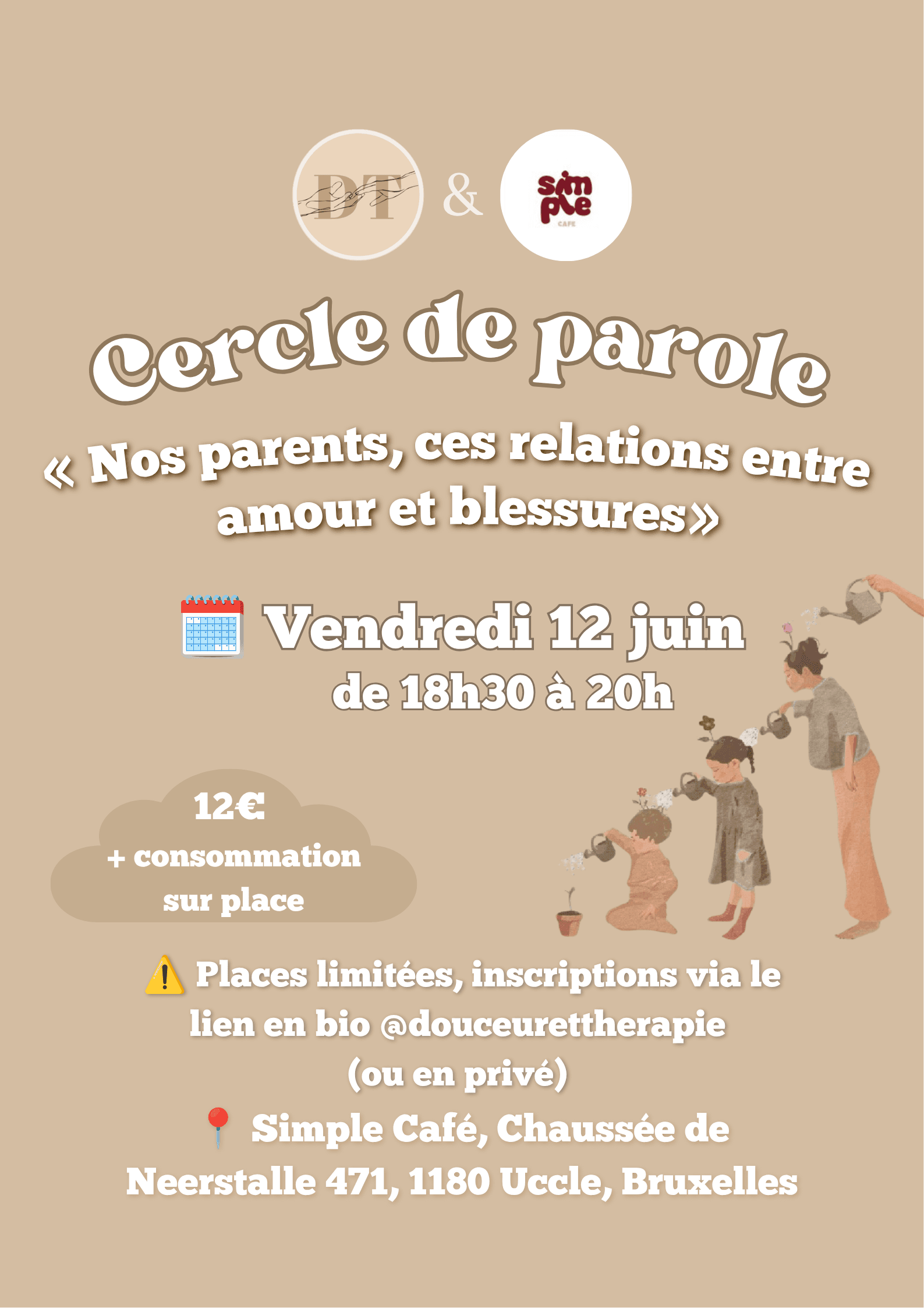 Cercle de parole "Nos parents, ces relations entre amour et blessures" ✨