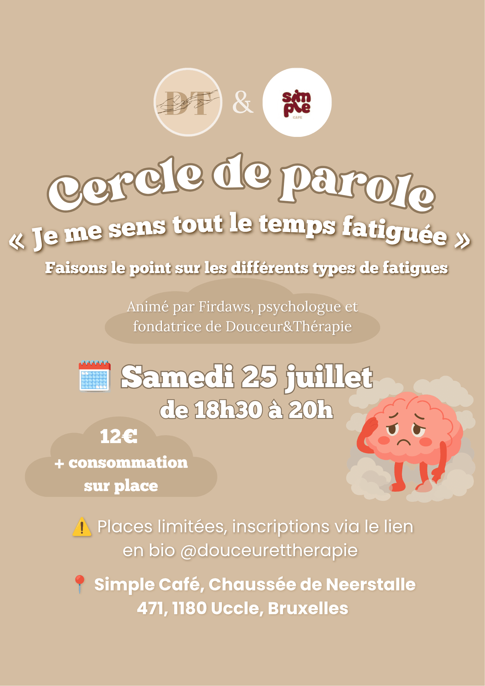 Cercle de parole "Je me sens tout le temps fatiguée"